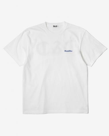 D&D (Souvenir items) / D&D BASIC LOGO S/S TEE / WHITE × BLUE