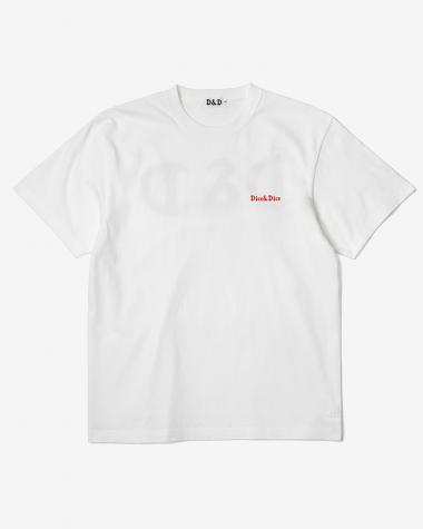 D&D (Souvenir items) / D&D BASIC LOGO S/S TEE / WHITE × RED