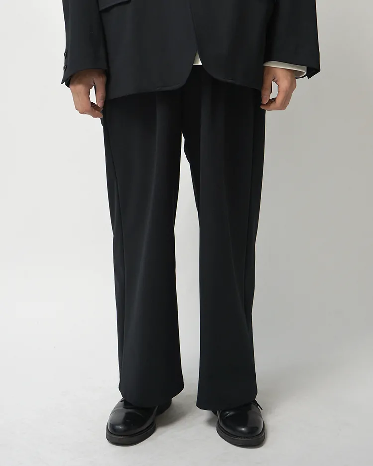 Graphpaper (MEN) / Compact Ponte Wide Chef Pants / BLACK