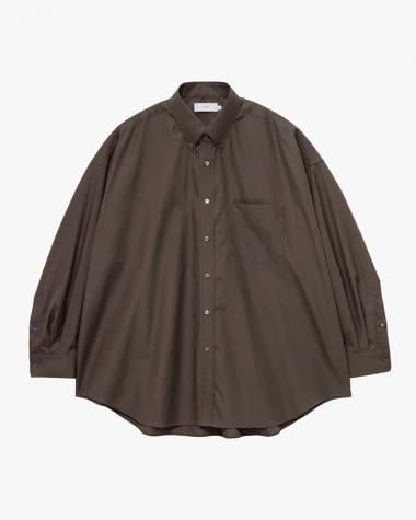 Graphpaper (MEN) / Easy Care Poplin L/S Oversized B.D Shirt / BROWN