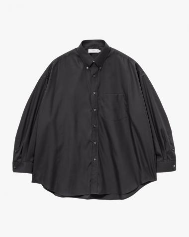  / Easy Care Poplin L/S Oversized B.D Shirt / BLACK