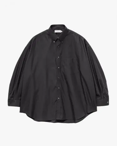 Graphpaper (MEN) / Easy Care Poplin L/S Oversized B.D Shirt / BLACK