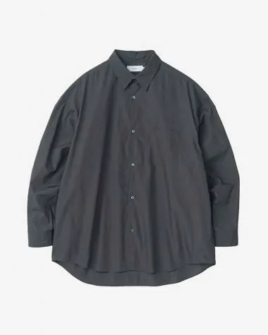 Graphpaper (MEN) / Broad L/S Oversized Regular Collar Shirt / C.GRAY