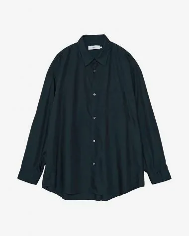 Graphpaper (MEN) / Broad L/S Oversized Regular Collar Shirt / NAVY