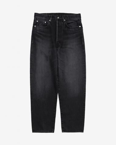  / Selvage Denim Five Pocket Tapered Pants / BLACK DARK FADE