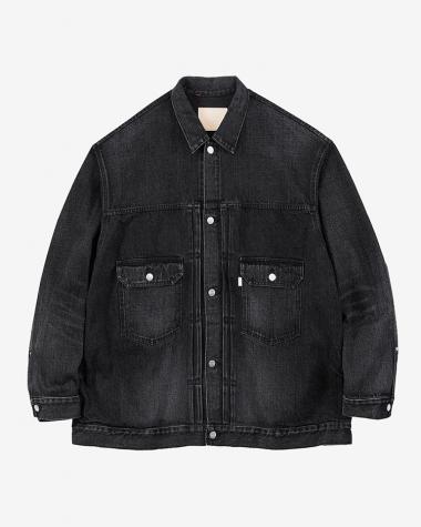  / Selvage Denim Jacket / BLACK DARK FADE
