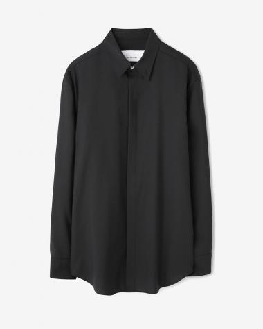  / WOOL SHIRT / BLACK