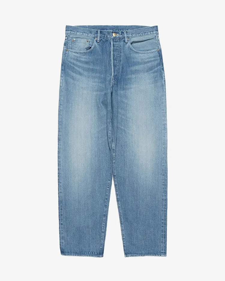 Graphpaper (MEN) / Selvage Denim Five Pocket Tapered Pants / INDIGO LIGHT FADE