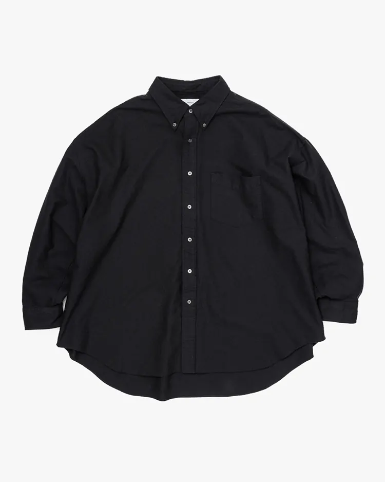Graphpaper (MEN) / Oxford L/S Oversized B.D Shirt / BLACK