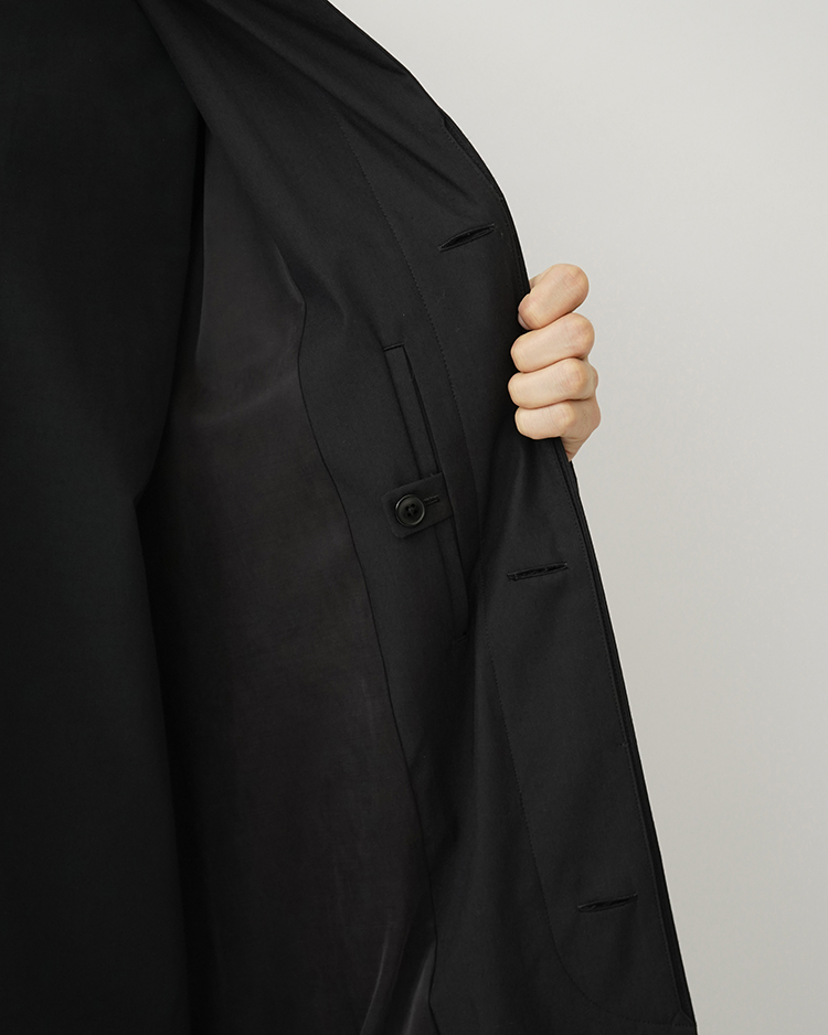 YAECA/SOUTIEN COLLAR COAT / LONG