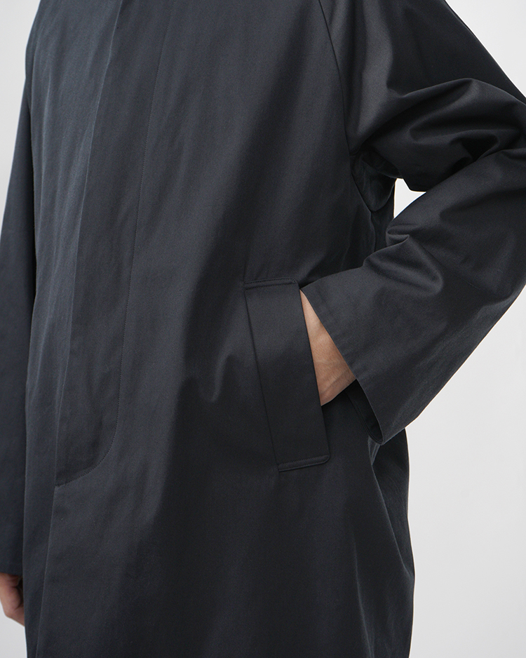 YAECA/SOUTIEN COLLAR COAT / SHORT