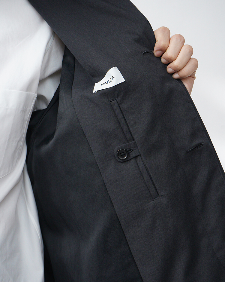 YAECA/SOUTIEN COLLAR COAT / SHORT