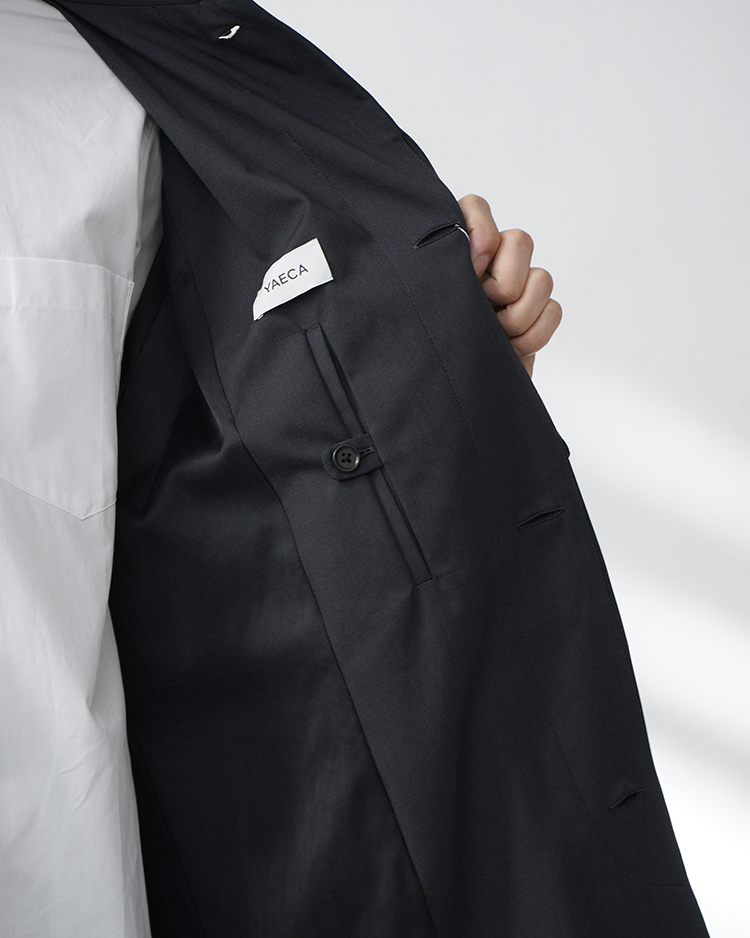 YAECA/SOUTIEN COLLAR COAT / STANDARD