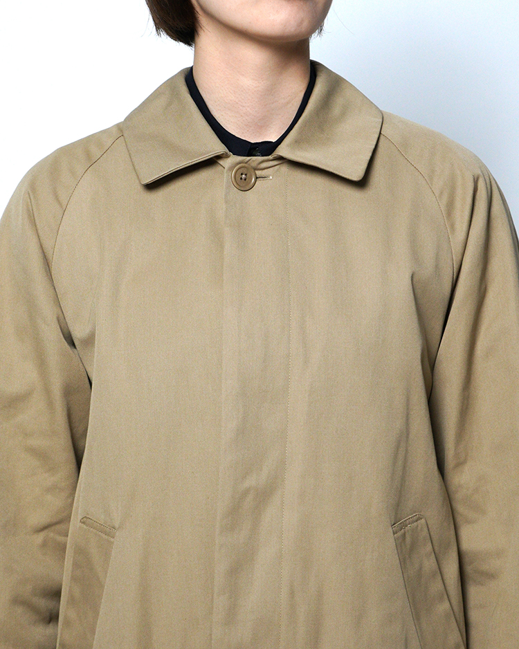 YAECA/SOUTIEN COLLAR COAT / LONG