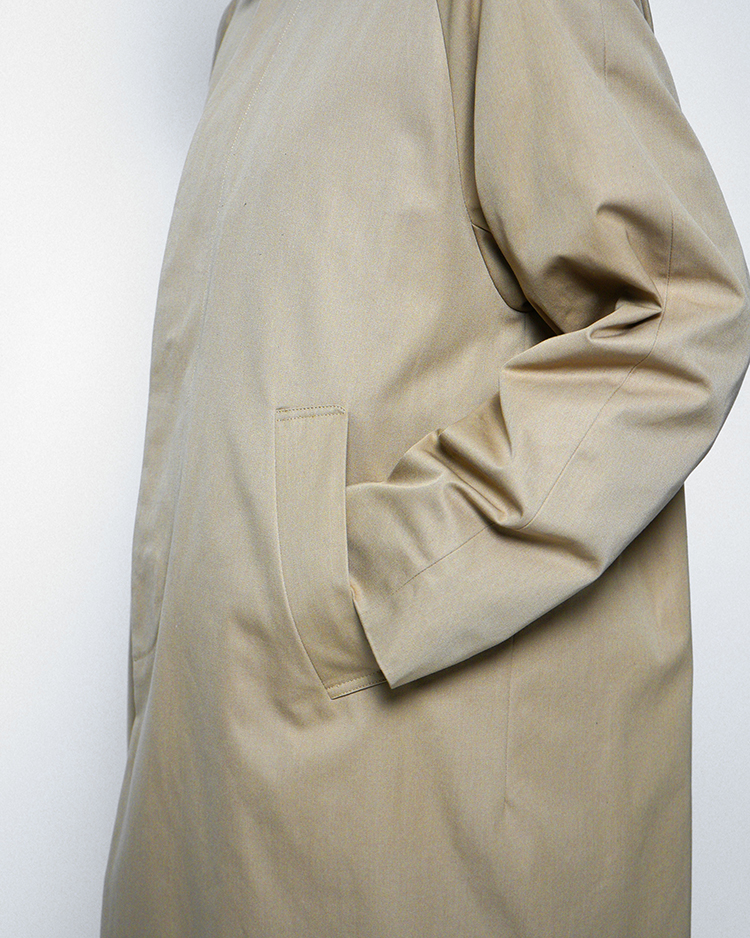 YAECA/SOUTIEN COLLAR COAT / LONG
