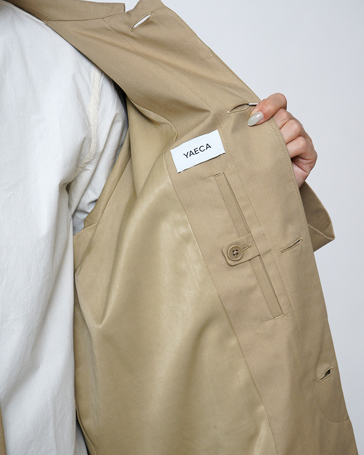 YAECA/SOUTIEN COLLAR COAT / STANDARD